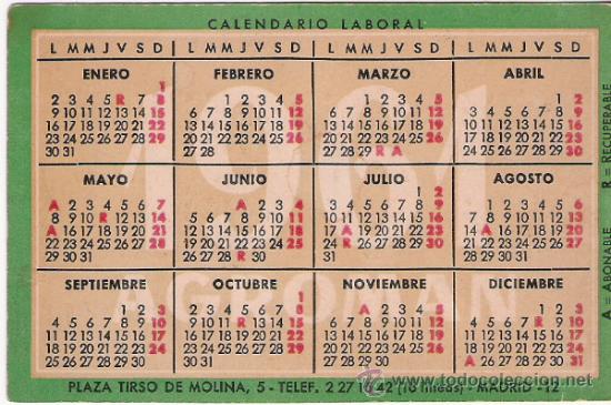 Coleccionismo calendarios: AGROMAN 1961 / 1962 - Foto 1