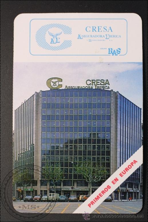 Sammeln von Kalendern: Calendario Heraclio Fournier A&ntilde;o 1987 - Cresa Seguros - Asegurador Iberica - REF187