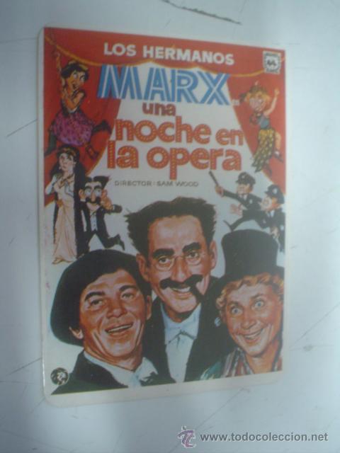 Coleccionismo Calendarios: CALENDARIO BOLSILLO HERMANOS MARX: UNA NOCHE EN LA OPERA. 1992