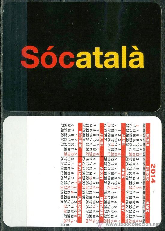 Colecionismo Calend&aacute;rios: Calendario Bolsillo &ndash; CATALUNYA 2014 Cat.