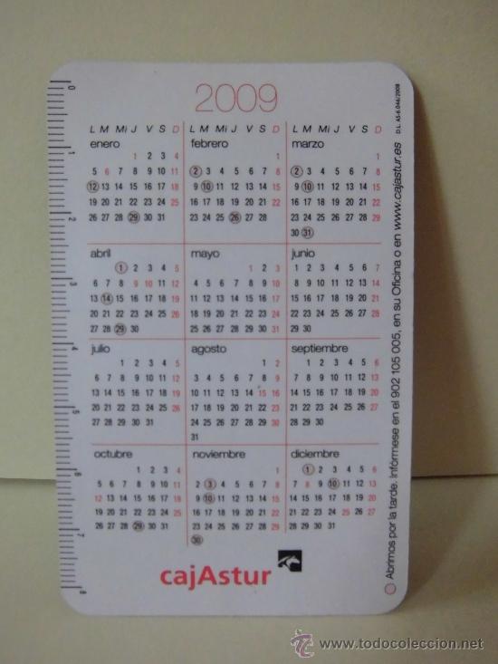 Coleccionismo calendarios: CAJASTUR 2009 - Foto 2