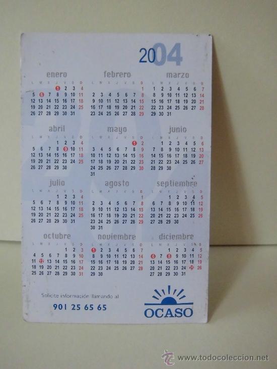 Coleccionismo calendarios: OCASO 2004 - Foto 2