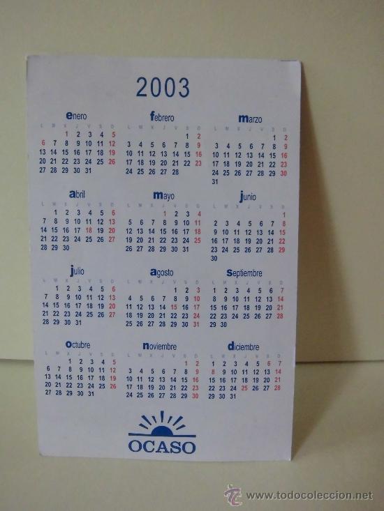 Coleccionismo calendarios: OCASO 2004 - Foto 2