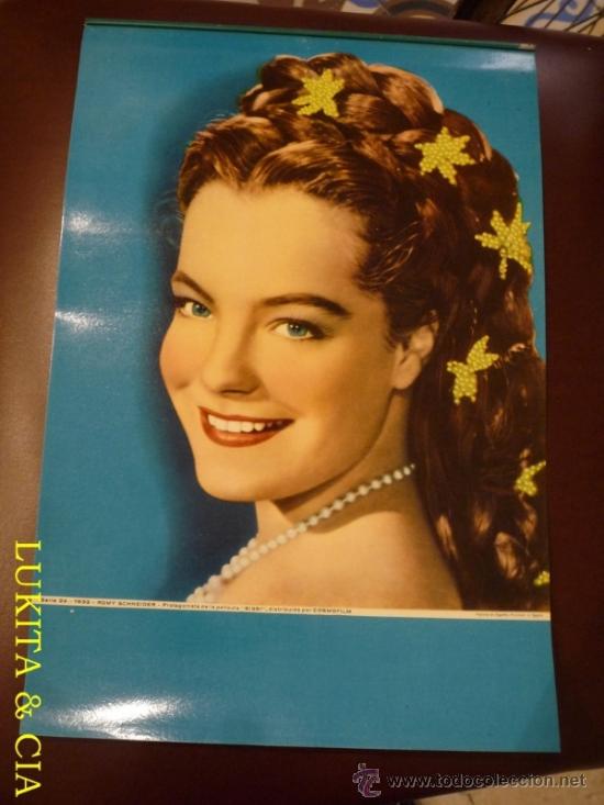 Coleccionismo Calendarios: PORTADA DE ALMANAQUE DE PARED SIN IMPRIMIR CON FOTOGRAF&Iacute;A DE ROMY SCHNEIDER