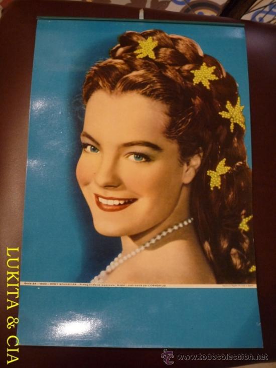 Coleccionismo Calendarios: PORTADA DE ALMANAQUE DE PARED SIN IMPRIMIR CON FOTOGRAF&Iacute;A DE ROMY SCHNEIDER.