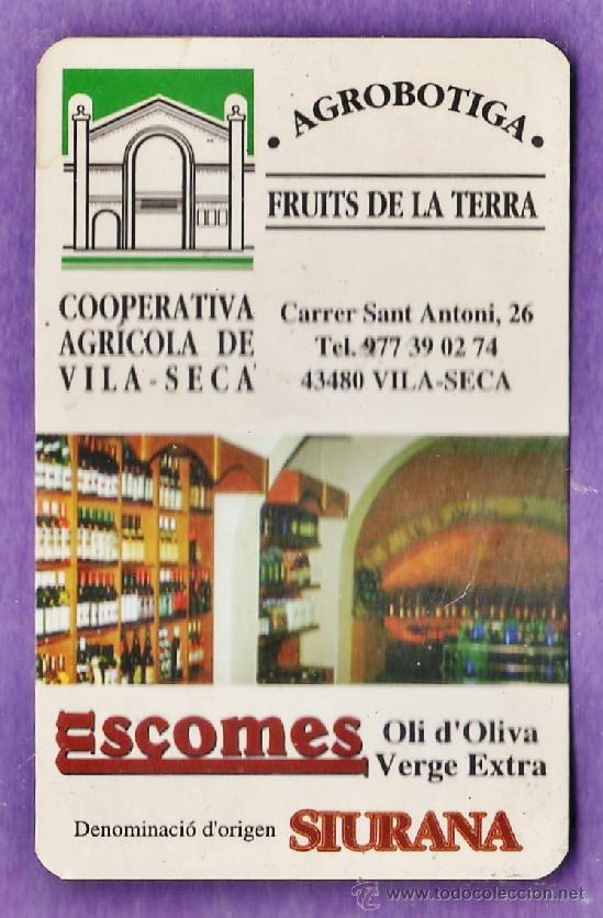 Collezionismo Calendari: calendario bolsillo - agrobotiga - cooperativa agricola de vila-seca - a&ntilde;o 2001