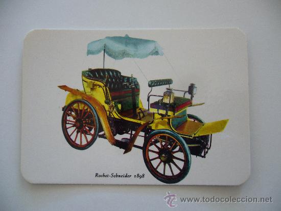 Coleccionismo Calendarios: Calendario coches antiguos. A&ntilde;o 1972. Gray. F&aacute;bria de Flores Walkiria. Rochet Scheider 1898.