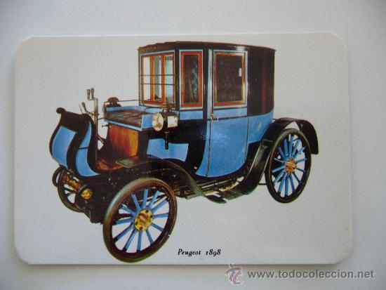 Coleccionismo Calendarios: Calendario coches antiguos. A&ntilde;o 1972. Gray. F&aacute;bria de Flores Walkiria. Peugeot 1898.
