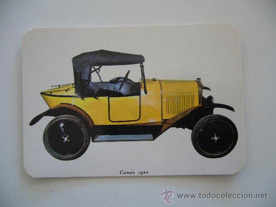 Coleccionismo Calendarios: Calendario coches antiguos. A&ntilde;o 1972. Gray. F&aacute;bria de Flores Walkiria. Citroen 1922.