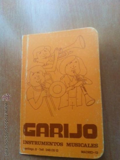 Collectables Calendars: GARIJO INSTRUMENTOS MUSICALES 1980
