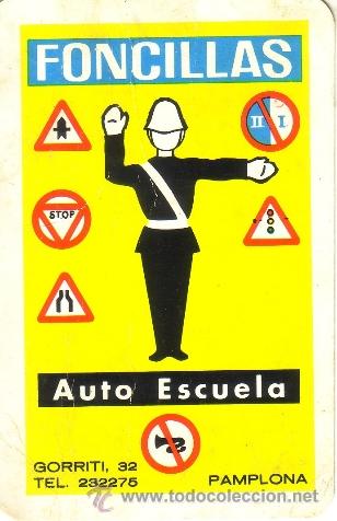 Colecionismo Calend&aacute;rios: CALENDARIO PUBLICIDAD DE AUTO ESCUELA FONCILLAS - PAMPLONA - 1967