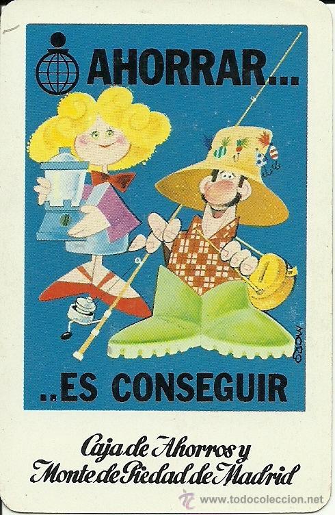 Coleccionismo Calendarios: (CA-20)CALENDARIO DE BOLSILLO H.FOURNIER CAJA DE AHORROS Y PIEDAD DE MADRID A&Ntilde;O 1980