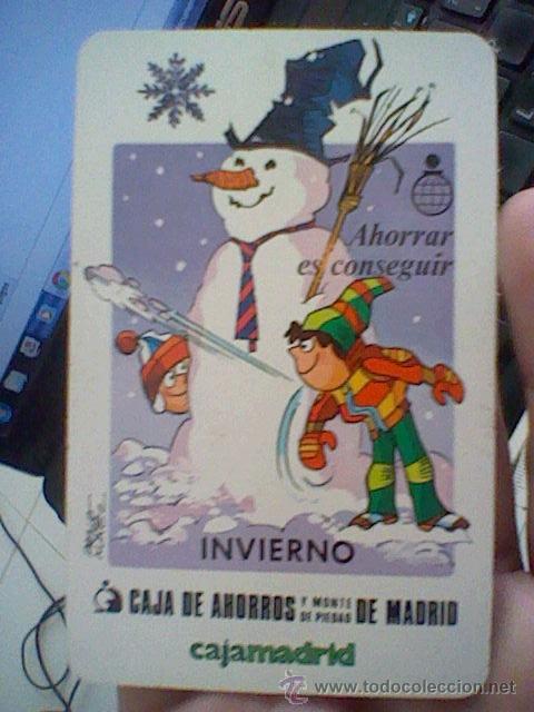 Coleccionismo Calendarios: Calendario 1983 Invierno Caja ahorros Cajamadrid
