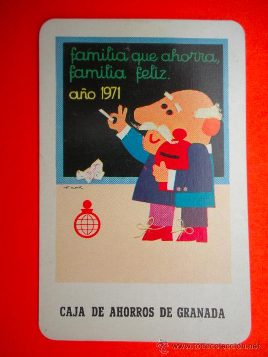 Collectables Calendars: calendario fournier 1971, caja granada