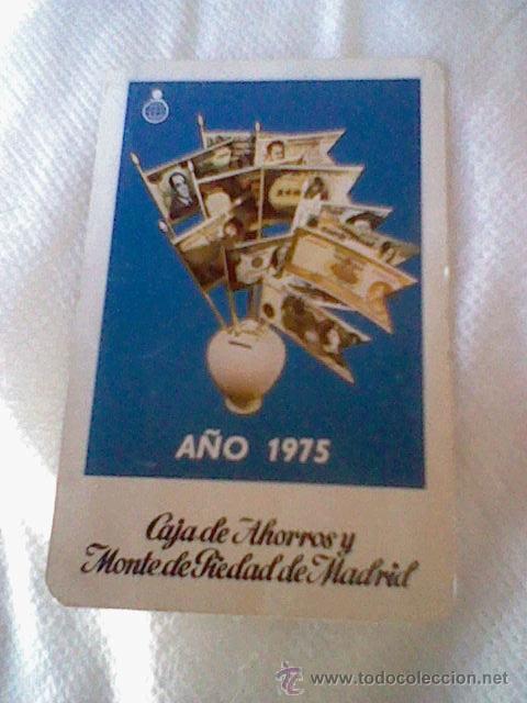 Coleccionismo Calendarios: Calendario  Caja AHORROS monte piedad Madrid   1975