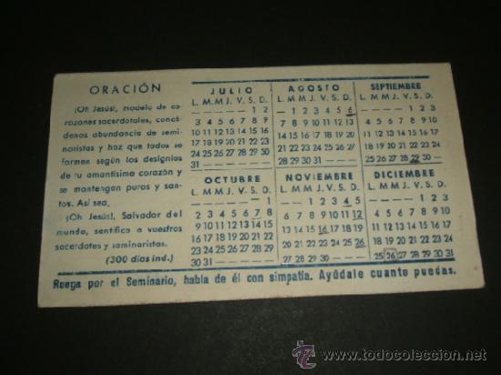 Coleccionismo calendarios: CALENDARIO DE BOLSILLO EL SEMINARIO - Foto 2