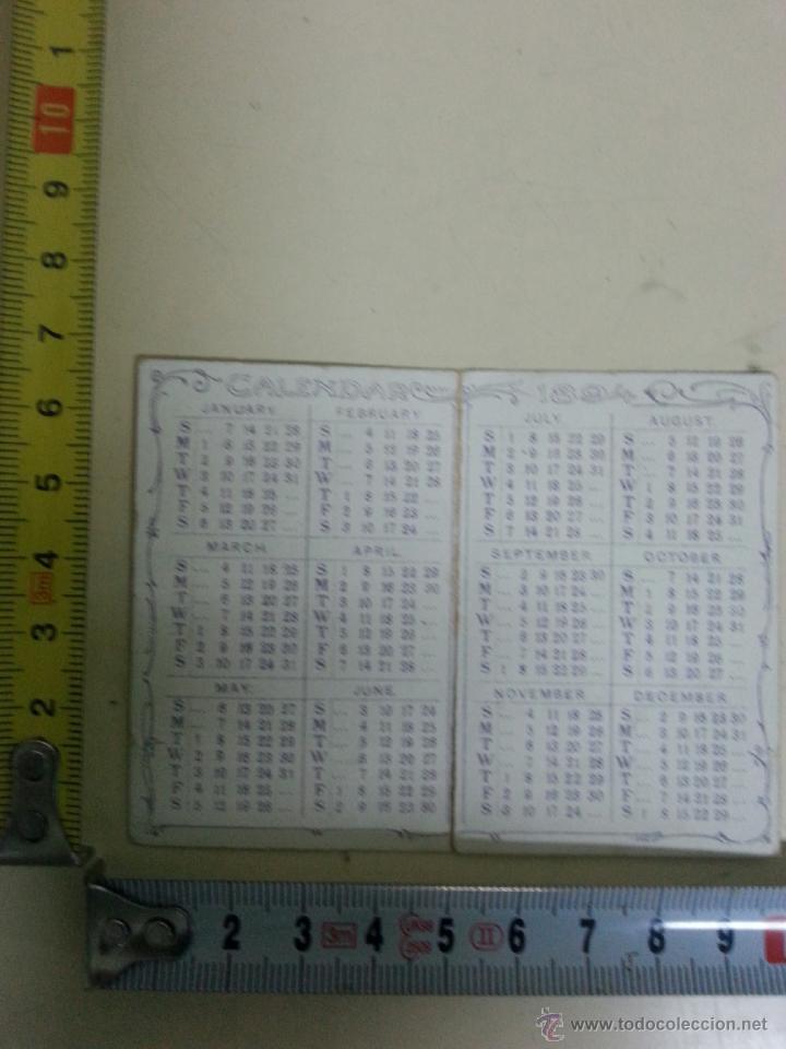 Coleccionismo calendarios: CALENDARIO DE 1894 MINI (INGLES ) - Foto 3