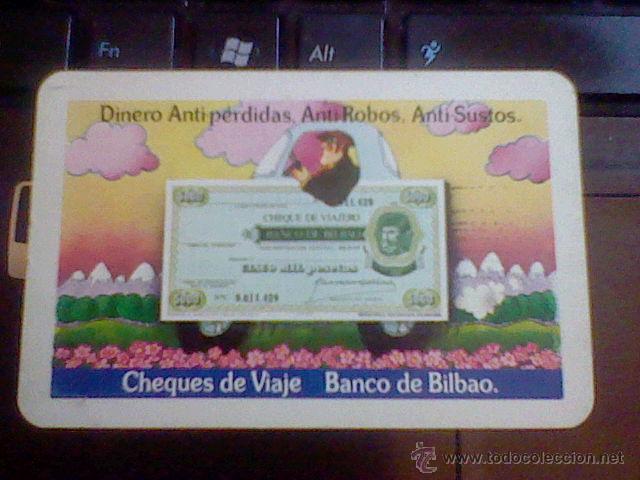 Coleccionismo Calendarios: Fournier calendario 1976 Cheques de viaje  Banco Bilbao
