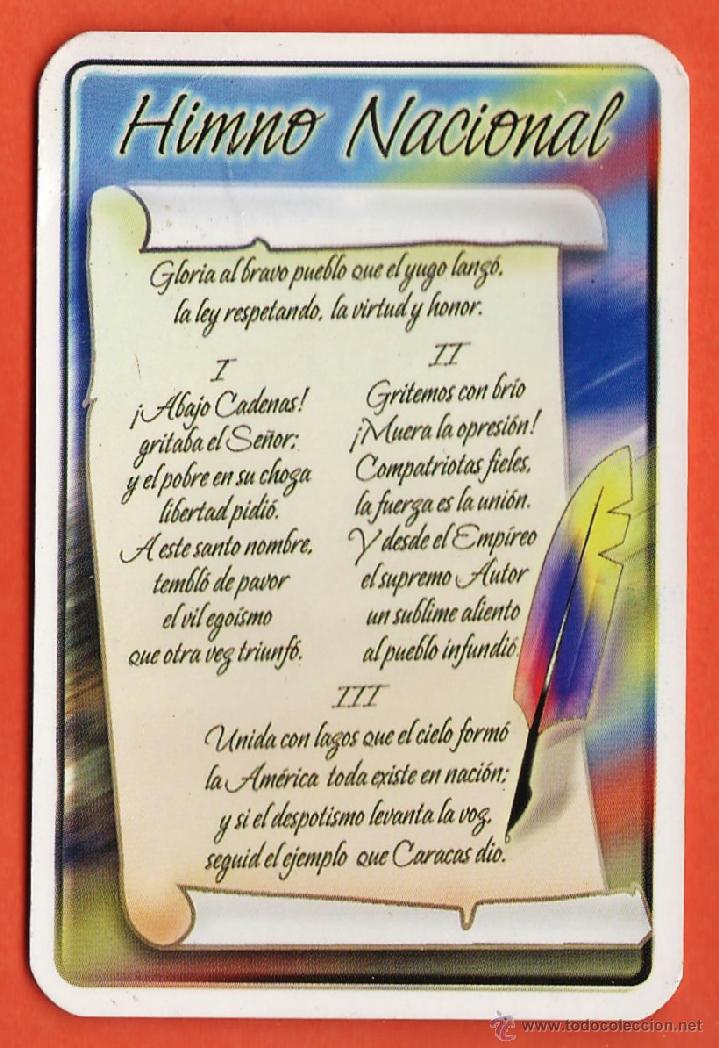 Collezionismo Calendari: calendario bolsillo - himno nacional - venezuela - pub. viajes vigo / caracas - a&ntilde;o 2005 -