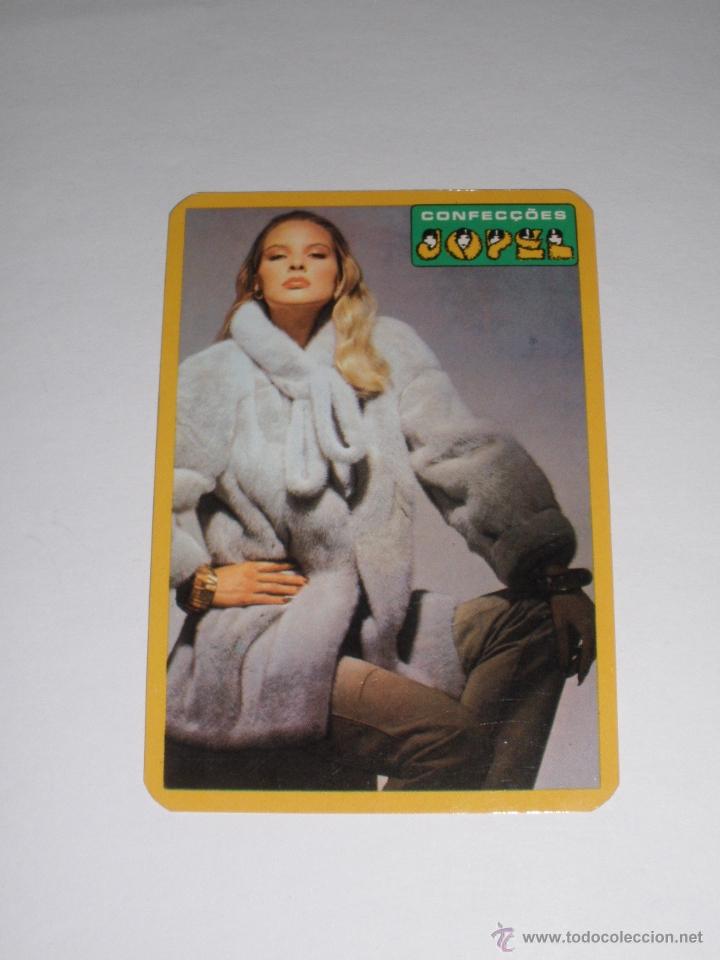 Coleccionismo calendarios: CALENDARIO PORTUGAL 1985 - PUBLICIDAD. MUJER CON ABRIGO DE PIEL