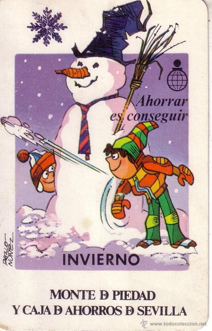 Coleccionismo Calendarios: CALENDARIO DE FOURNIER DE 1983 - MONTE DE PIEDAD Y CAJA DE AHORROS DE SEVILLA