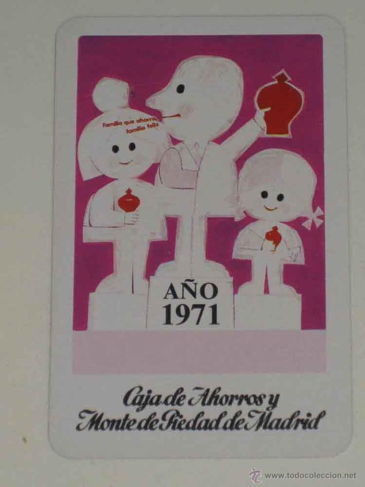 Collectionnisme Calendriers: CALENDARIO FOURNIER PUBLICIDAD CAJA DE AHORROS Y MONTE DE PIEDAD DE MADRID - 1971