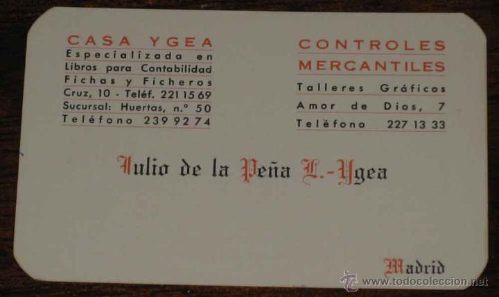 Collectionnisme Calendriers: CALENDARIO  1964 CON PUBLICIDAD DE JULIO DE LA PE&Ntilde;A Y YGEA, CASA YGEA DE MADRID