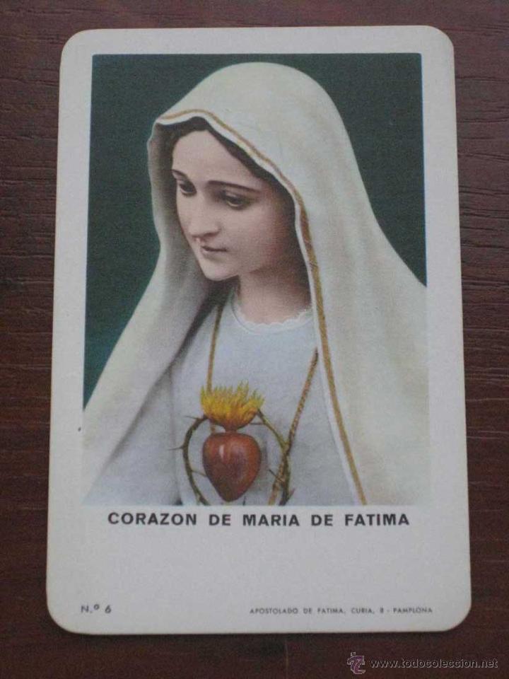 Collezionismo Calendari: ANTIGUO CALENDARIO BOLSILLO FOURNIER CORAZON DE MARIA DE FATIMA 1975 - EXCELENTE ESTADO