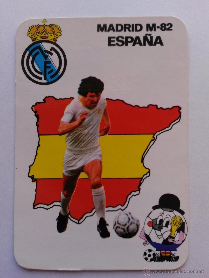 Coleccionismo calendarios: Calendario del real madrid mundial 82 de 1982