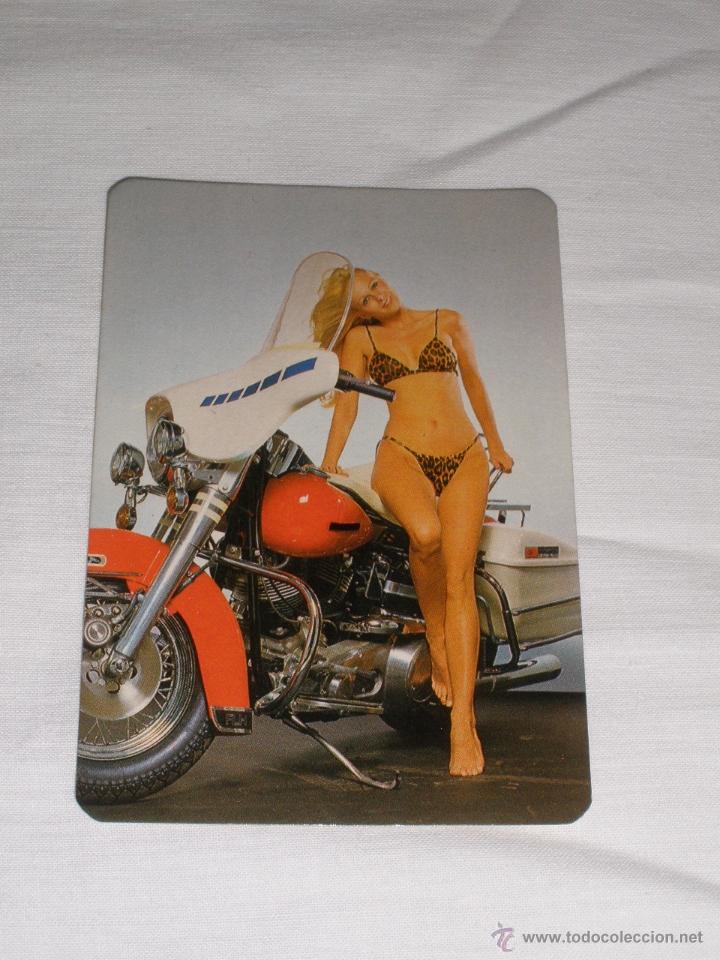 Coleccionismo calendarios: CALENDARIO EROTICO PORTUGAL 1984 - CHICA EN BIKINI. MOTO