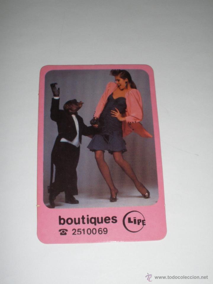Coleccionismo calendarios: CALENDARIO PORTUGAL 1990 - CHICA CON MONO. PUBLICIDAD BOUTIQUE