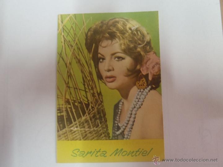 Coleccionismo calendarios: CALENDARIO SARA MONTIEL A&Ntilde;O 1963 LIMPIEZAS EL BRILLANTE SALAMANCA