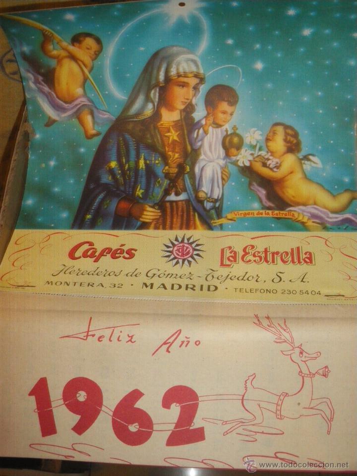 Coleccionismo calendarios: ALMANAQUE DE CAFES LA ESTRELLA, HEREDEROS DE GOMEZ TEJEDOR, MADRID 1962. NUEVO.