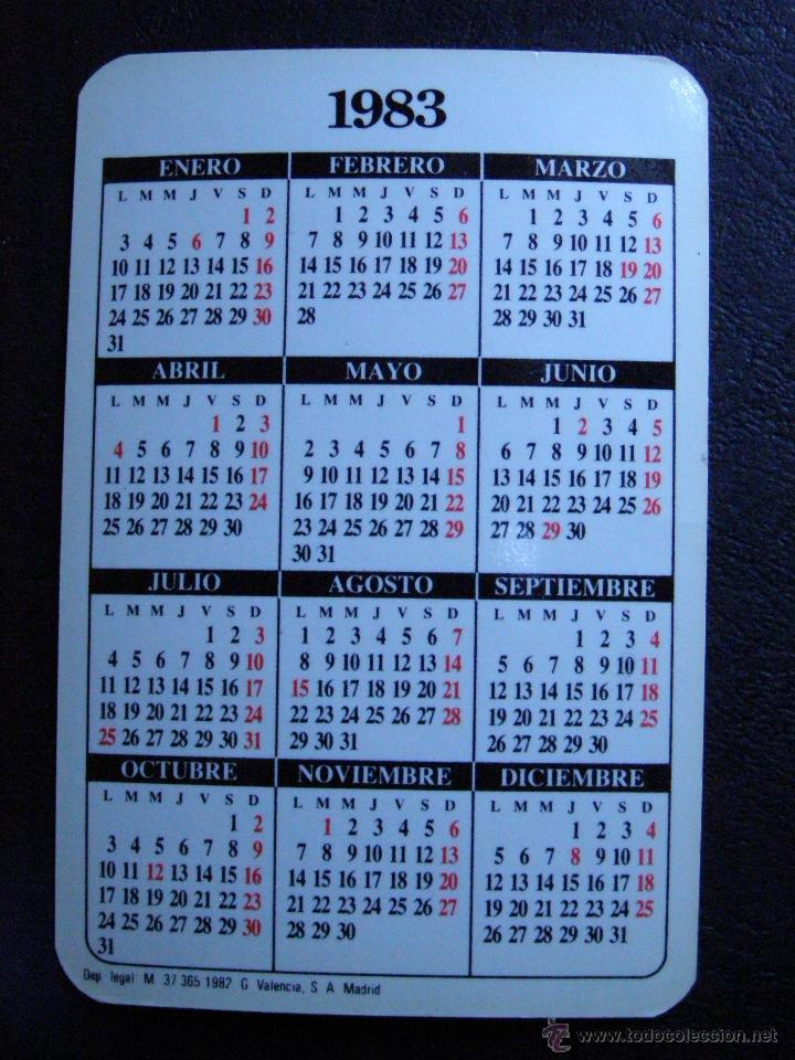 Coleccionismo calendarios: Calendario - Sm - 1983 - Foto 2