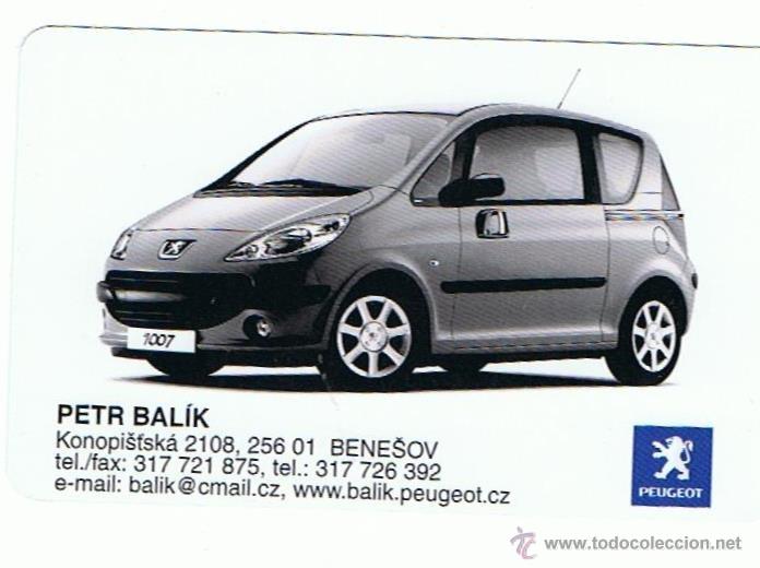 Coleccionismo Calendarios: CALENDARIO CHECO DE PEUGEOT A&Ntilde;O 2006
