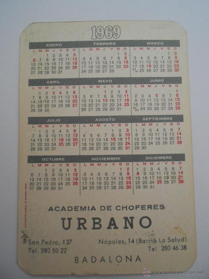 Coleccionismo calendarios: calendario 1969,--env&iacute;o 0,50&euro; - Foto 2