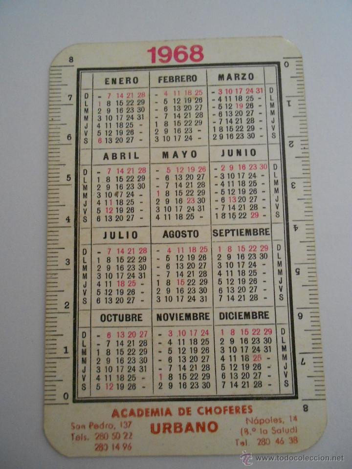 Coleccionismo calendarios: calendario 1968,--env&iacute;o 0,50&euro; - Foto 2
