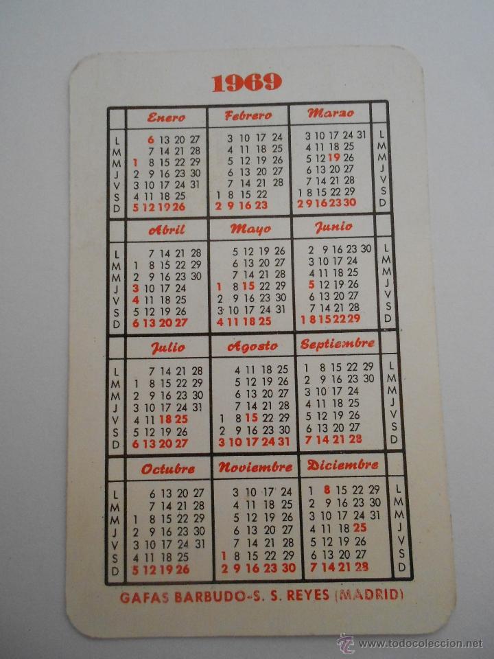 Coleccionismo calendarios: calendario1969,--env&iacute;o 0,50&euro; - Foto 2