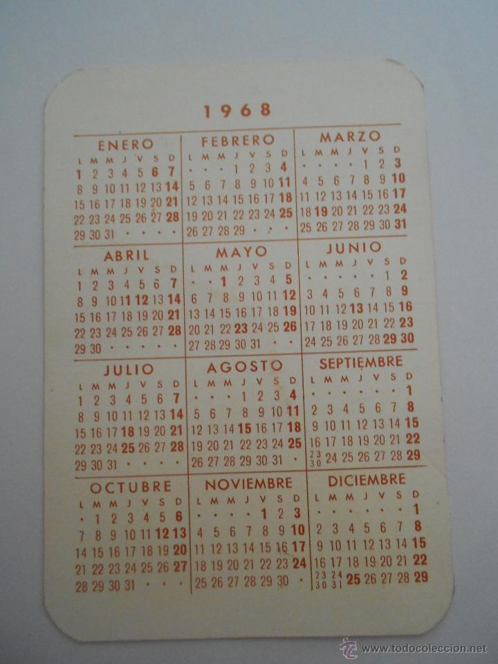 Coleccionismo calendarios: calendario1968 ,--env&iacute;o 0,50&euro; - Foto 2