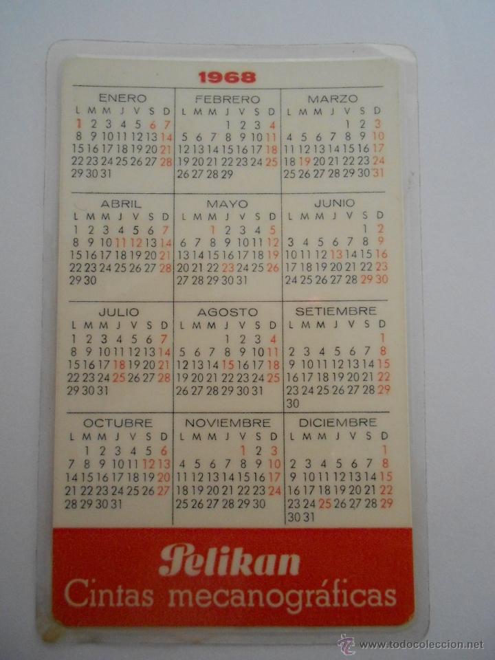 Coleccionismo calendarios: calendario1968 ,--env&iacute;o 0,50&euro; - Foto 2