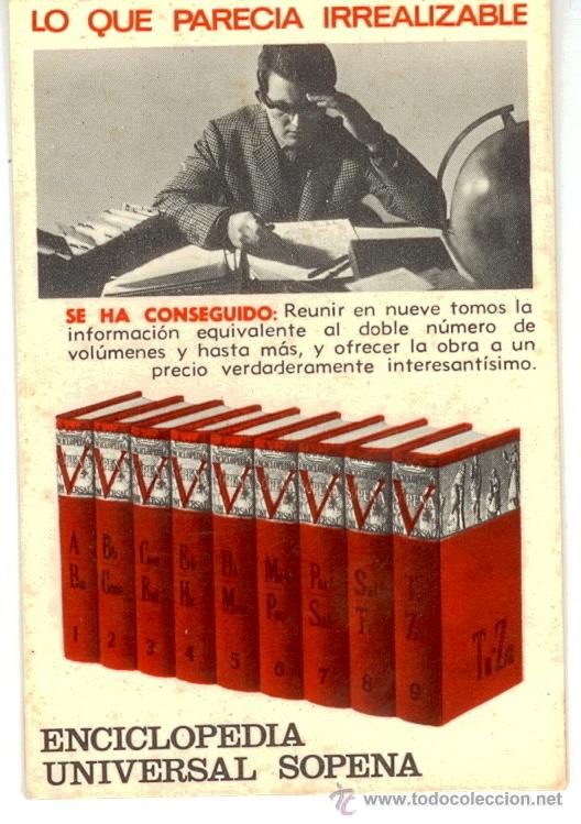 Coleccionismo Calendarios: Calendario Enciclopedia Editorial Ramon Sopena Barcelona 1966