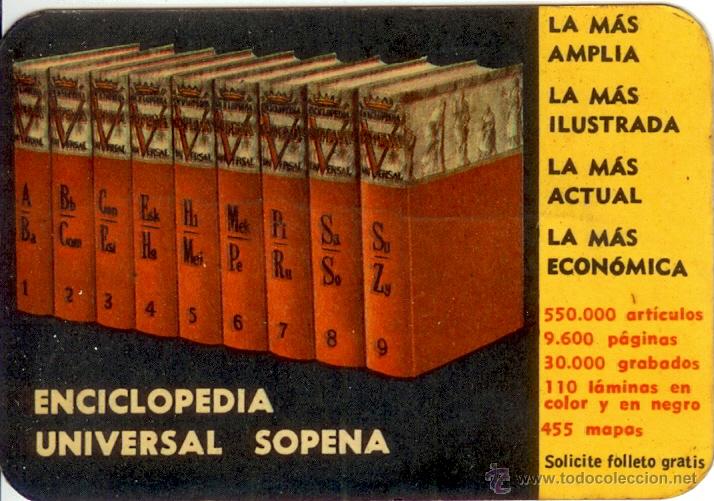 Coleccionismo Calendarios: Calendario Enciclopedia Editorial Ramon Sopena Barcelona 1964 1965