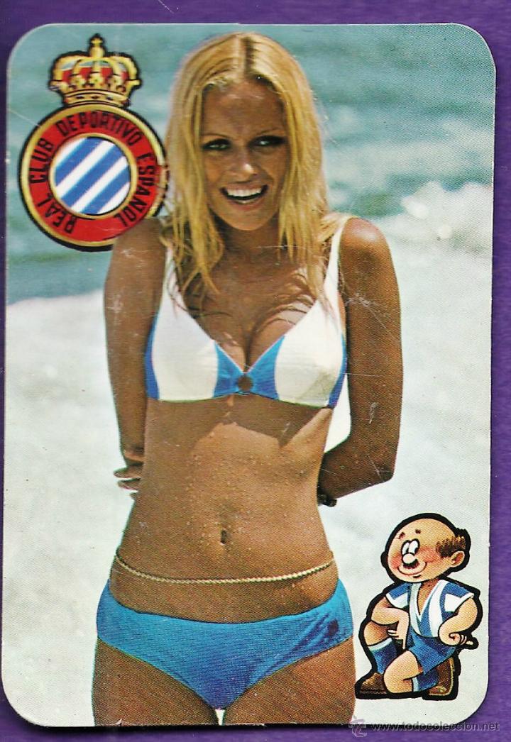 Coleccionismo Calendarios: calendario bolsillo - futbol - espa&ntilde;ol / espanyol - bar la queveda - tarragona/ tgn - a&ntilde;o 1975 - bar