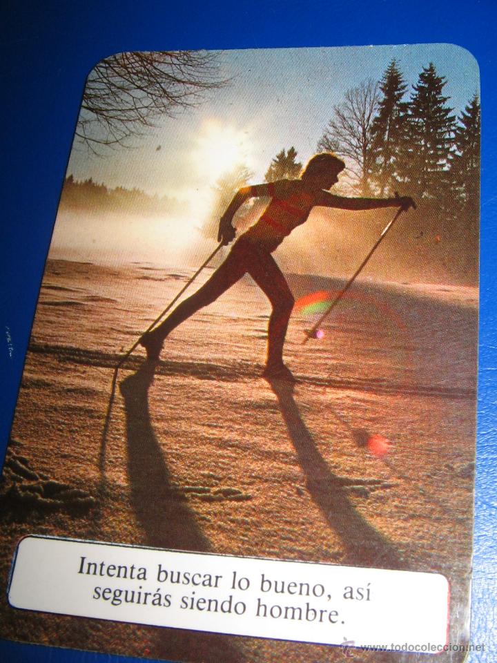 Coleccionismo calendarios: CALENDARIO BOLSILLO DEPORTE INVIERNO (ESQUI DE FONDO) 1986 RELIGIOSO