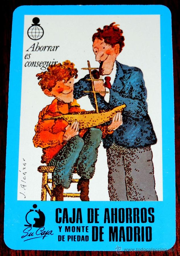 Collectionnisme Calendriers: CALENDARIO CAJA DE MADRID 1981, FOURNIER, TAL COMO SE VE EN LA FOTO PUESTA.