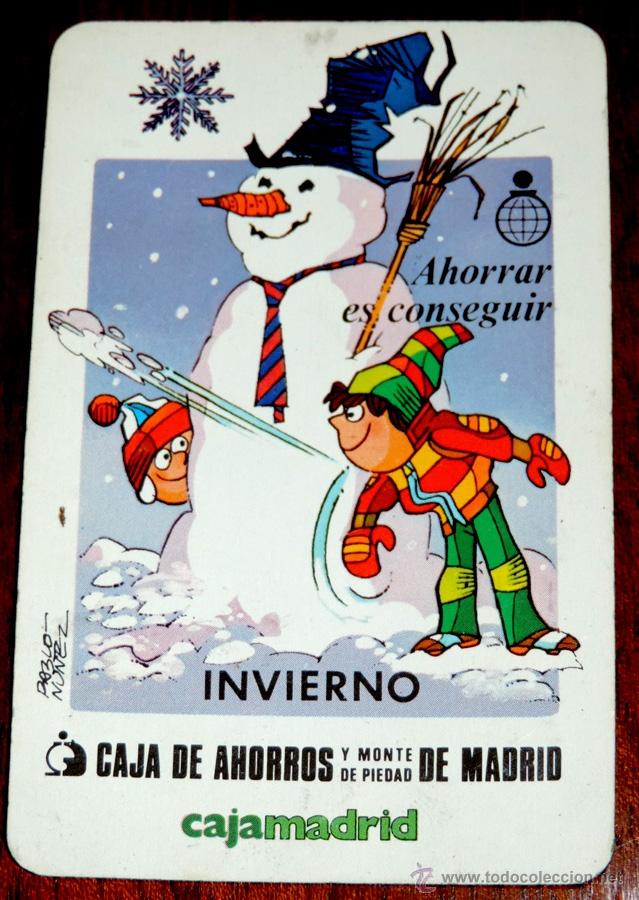 Collectionnisme Calendriers: CALENDARIO CAJA DE MADRID 1983, FOURNIER, TAL COMO SE VE EN LA FOTO PUESTA.