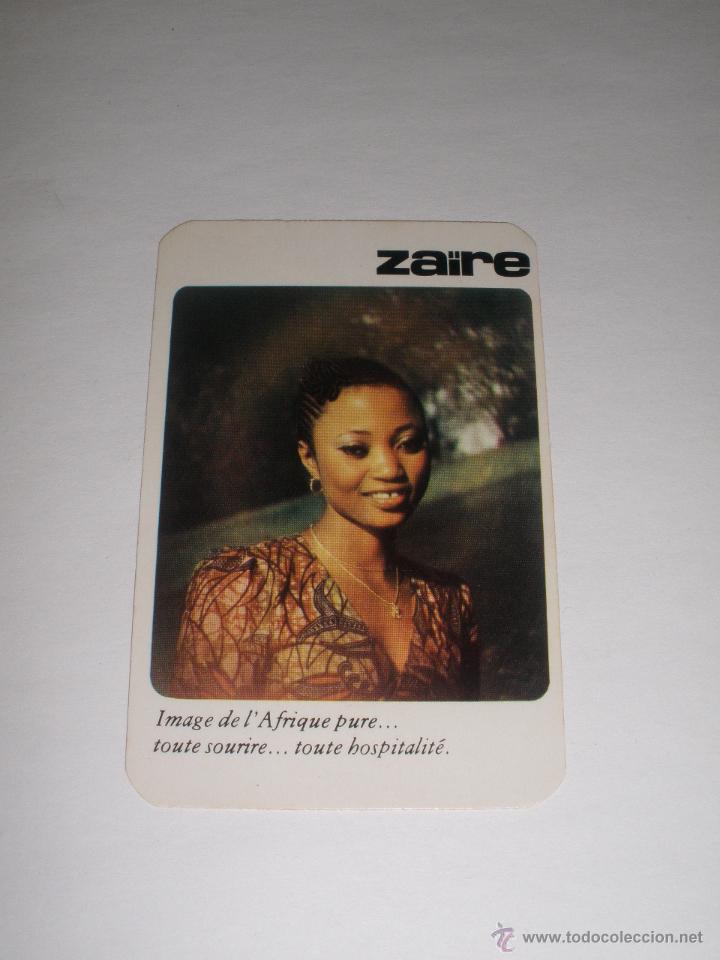 Coleccionismo calendarios: CALENDARIO EXTRANJERO 1985 - MUJER. PUBLICIDAD ZAIRE