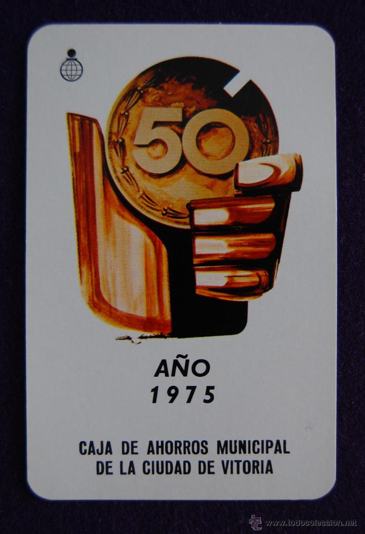 Collectables Calendars: CALENDARIO FOURNIER. CAJA DE AHORROS MUNICIPAL DE LA CIUDAD DE VITORIA. 1975