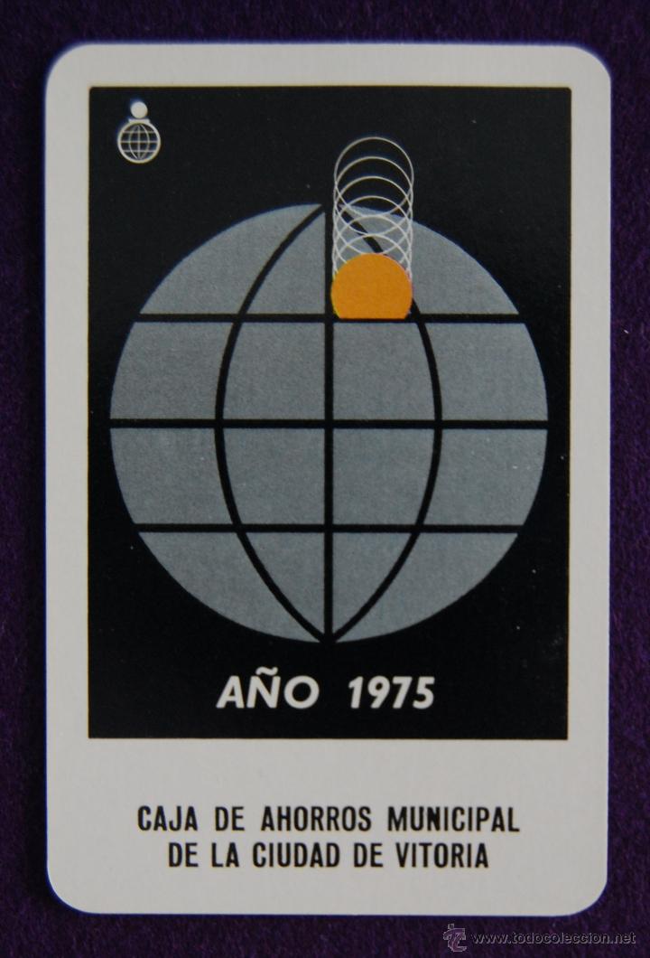 Coleccionismo Calendarios: CALENDARIO FOURNIER. CAJA DE AHORROS MUNICIPAL DE LA CIUDAD DE VITORIA. 1975