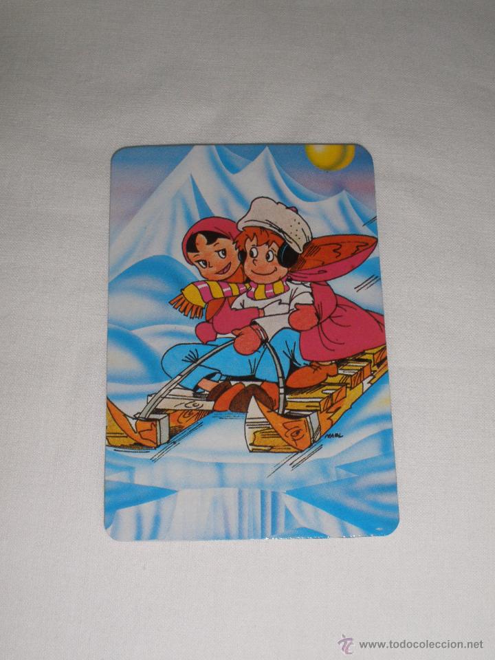 Coleccionismo Calendarios: CALENDARIO EXTRANJERO 1988 - DUBUJO INFANTIL. HEIDI Y PEDRO
